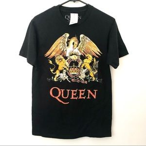 Queen Crest Logo Band T-Shirt SZ S